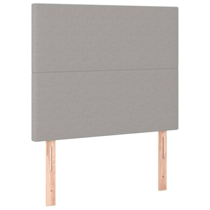 Vidaxl Zestaw 2 zagłówków 80x78/88 cm jasnoszary - 69% taniej