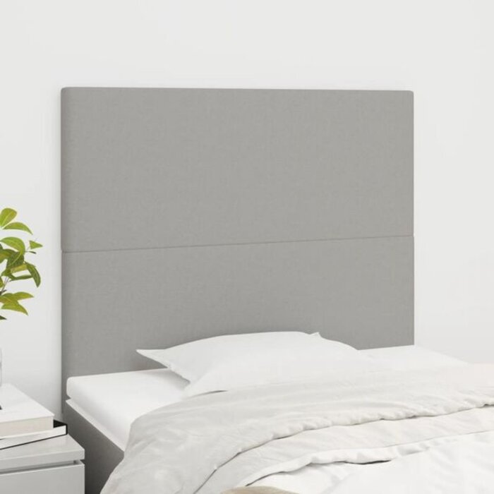 Vidaxl Zestaw 2 zagłówków 80x78/88 cm jasnoszary - 69% taniej
