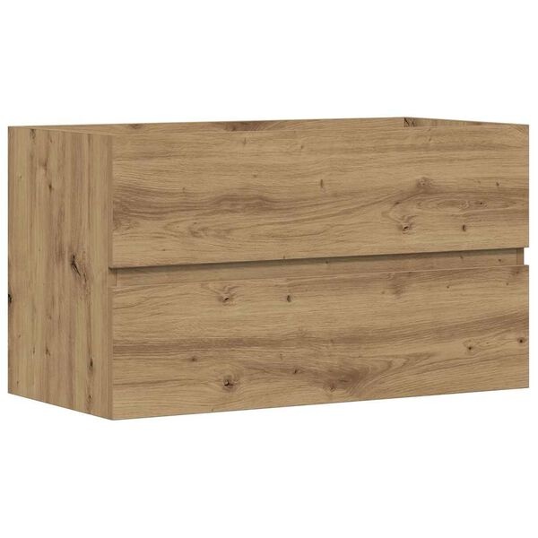 Szafka wisząca pod umywalkę 90x38,5 cm dąb rzemieślniczy - 77% taniej