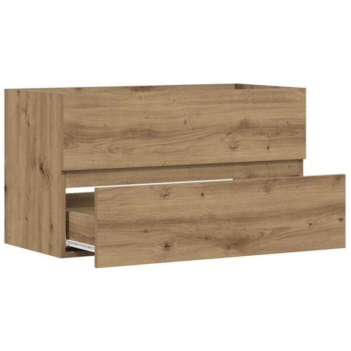 Szafka wisząca pod umywalkę 90x38,5 cm dąb rzemieślniczy - 77% taniej