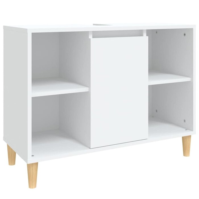 Szafka pod umywalkę 80x33x60 cm, biała - 79% taniej