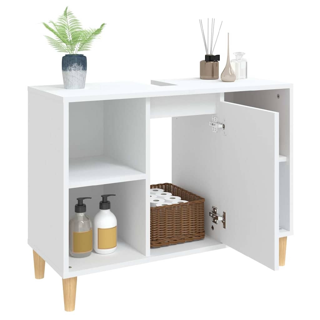 Szafka pod umywalkę 80x33x60 cm, biała - 79% taniej