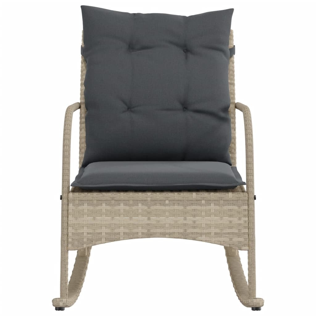 Vidaxl Fotel bujany z technorattanu jasnoszary 60x87x80cm - 71% taniej