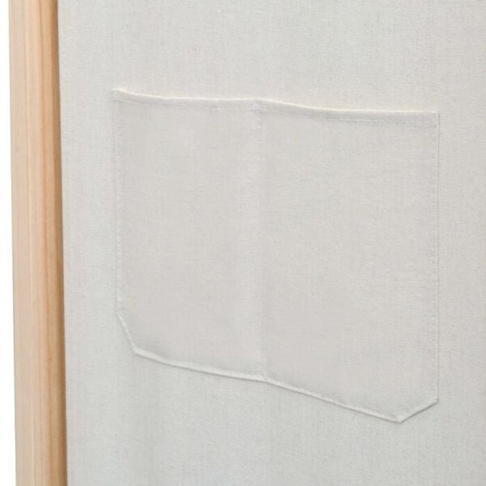 Vidaxl Parawan pokojowy 3-panelowy 120x170cm kremowy - 69% taniej