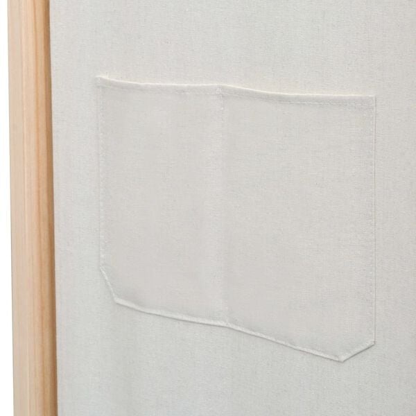 Vidaxl Parawan pokojowy 3-panelowy 120x170cm kremowy - 69% taniej