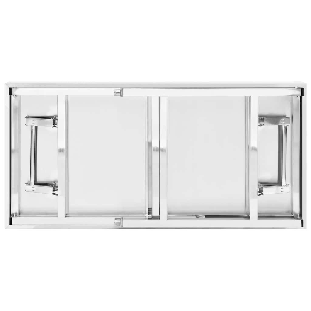 Składany stół roboczy ze stali nierdzewnej 120x60 cm - 79% taniej