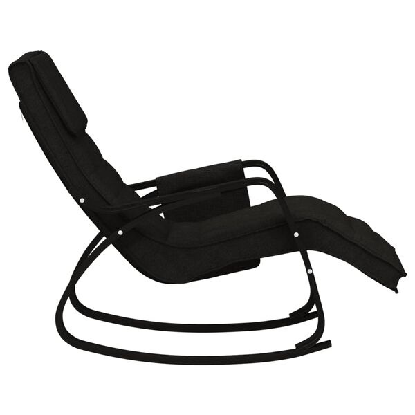 Vidaxl Elegancki fotel bujany czarny - 74% taniej