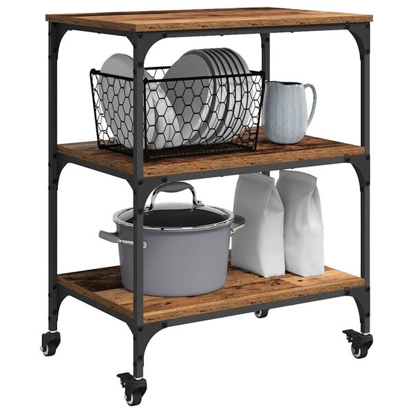 Vidaxl Wózek kuchenny industrialny 60x41x76 cm - 71% taniej