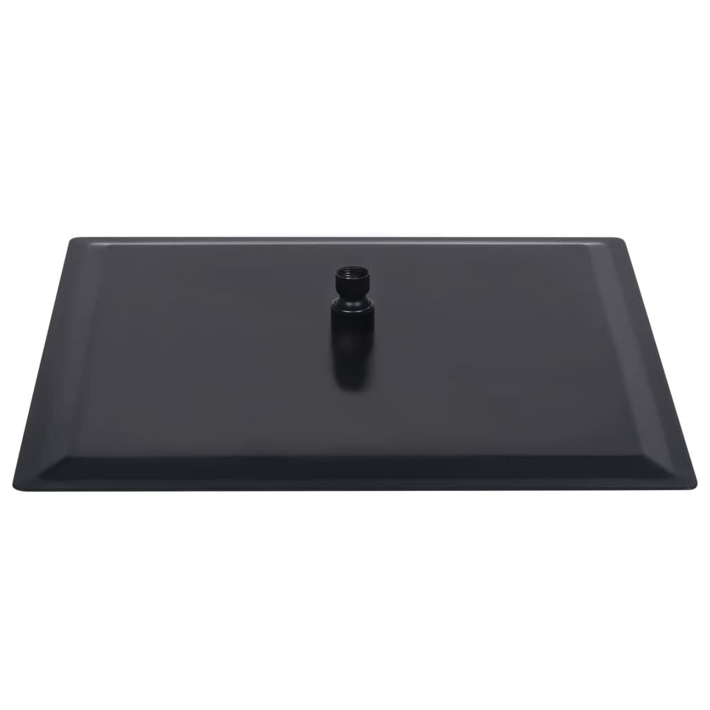 Czarna deszczownica kwadratowa 50x50 cm - 69% taniej