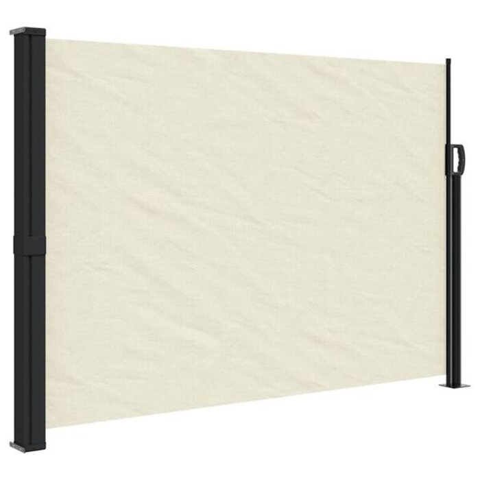 Vidaxl Wysuwana osłona boczna balkonowa 140x500 cm kremowa - 71% taniej