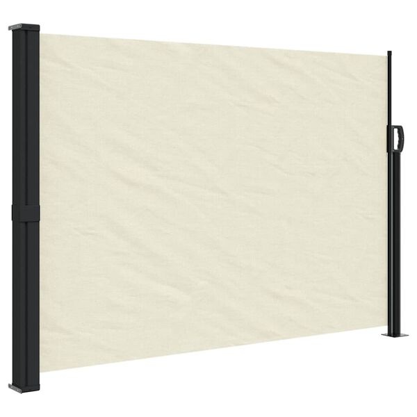 Vidaxl Wysuwana osłona boczna balkonowa 140x500 cm kremowa - 71% taniej