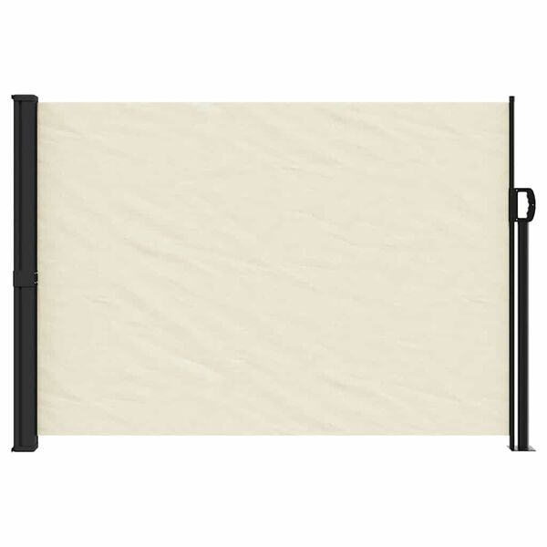 Vidaxl Wysuwana osłona boczna balkonowa 140x500 cm kremowa - 71% taniej