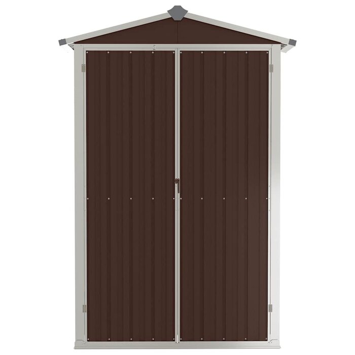 Vidaxl Szafka ogrodowa stalowa 116x175 cm brązowa - 83% taniej