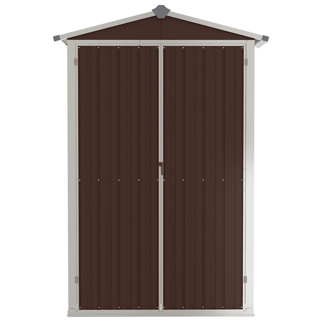 Vidaxl Szafka ogrodowa stalowa 116x175 cm brązowa - 83% taniej