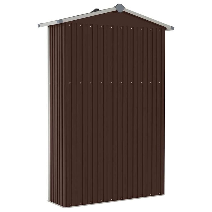 Vidaxl Szafka ogrodowa stalowa 116x175 cm brązowa - 83% taniej