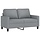 Dwuosobowa sofa 120 cm jasnoszara - 80% taniej
