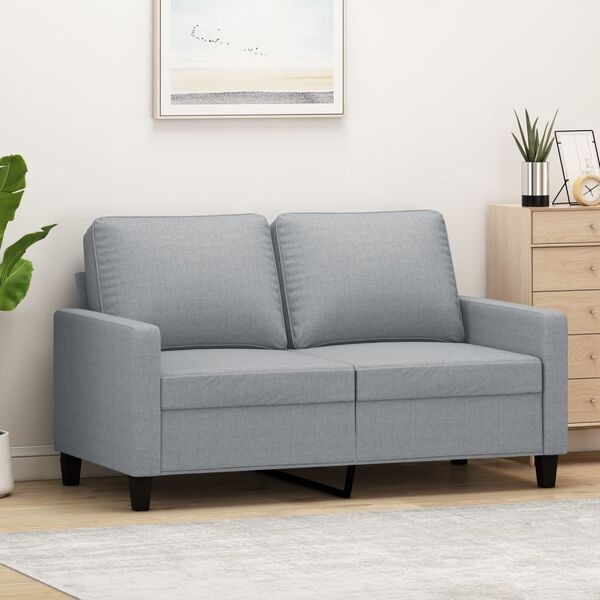 Dwuosobowa sofa 120 cm jasnoszara - 80% taniej