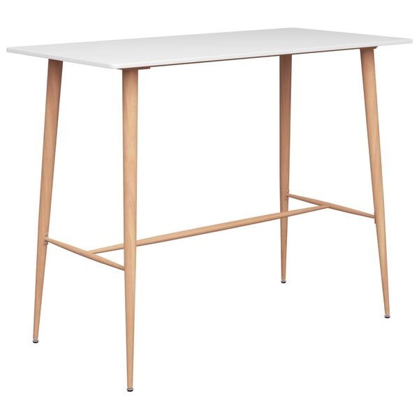 Vidaxl Nowoczesny stół barowy 120x60x105 cm biały - 77% taniej