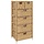 Rustykalny regał z 6 koszami 47x37x100 cm - 78% taniej