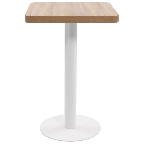Vidaxl Stolik barowy 50x50 cm MDF jasnobrązowy - 65% taniej