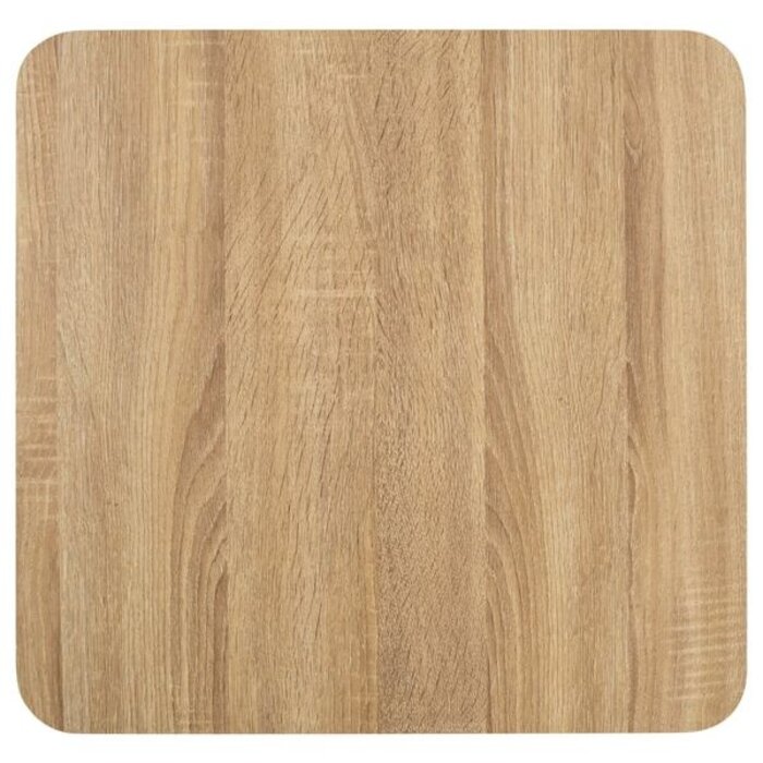 Vidaxl Stolik barowy 50x50 cm MDF jasnobrązowy - 65% taniej