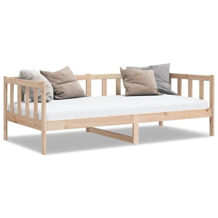 Sofa rozkładana 90x200 cm z litego drewna sosnowego - 75% taniej