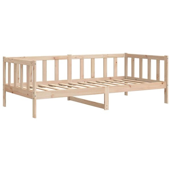 Sofa rozkładana 90x200 cm z litego drewna sosnowego - 75% taniej