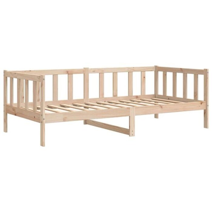 Sofa rozkładana 90x200 cm z litego drewna sosnowego - 75% taniej