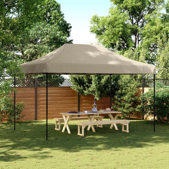 Vidaxl Składany namiot imprezowy pop-up 440x292 cm taupe - 74% taniej