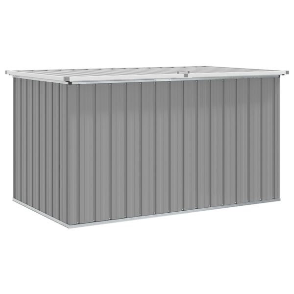 Duża skrzynia ogrodowa stalowa 171x99x93 cm - Szara - 80% taniej