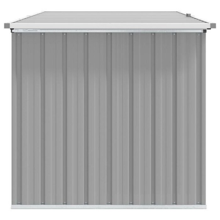 Duża skrzynia ogrodowa stalowa 171x99x93 cm - Szara - 80% taniej