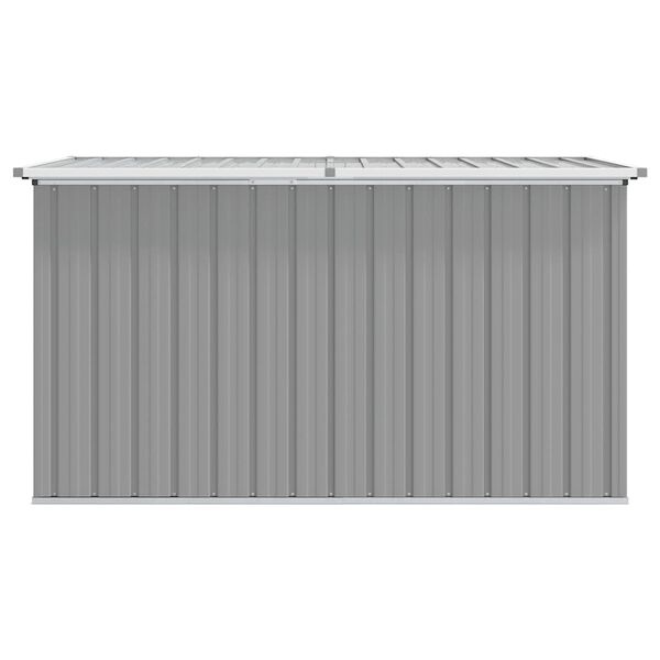 Duża skrzynia ogrodowa stalowa 171x99x93 cm - Szara - 80% taniej
