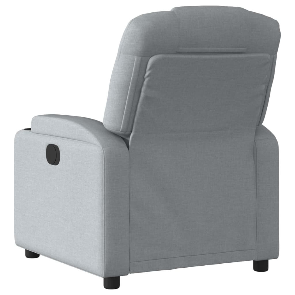 Vidaxl Fotel rozkładany z uchwytami na kubek jasnoszary 74x88 cm - 76% taniej