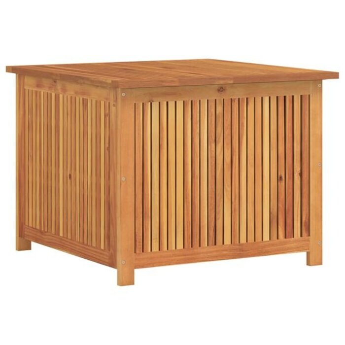 Drewniana skrzynia ogrodowa z akacji 75x75x58 cm - 77% taniej
