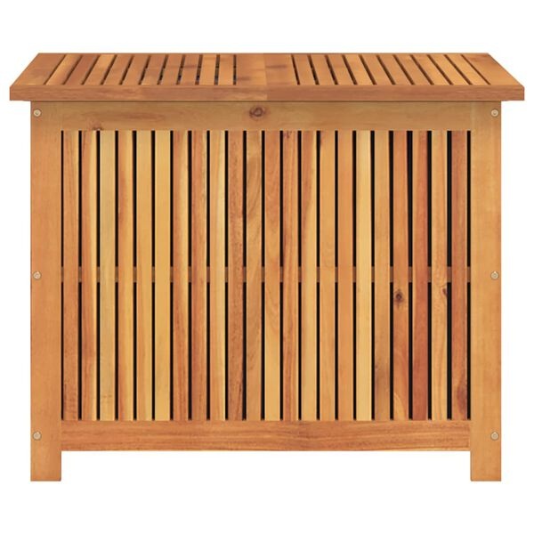 Drewniana skrzynia ogrodowa z akacji 75x75x58 cm - 77% taniej