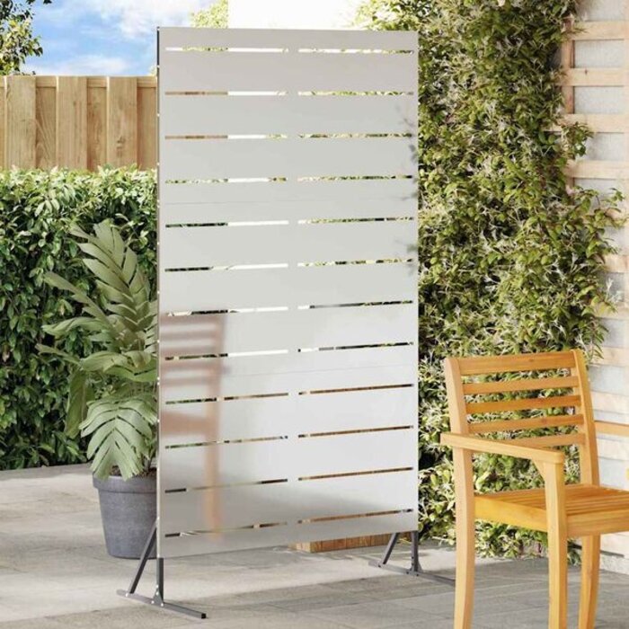 Vidaxl Stalowy parawan ogrodowy 100x180 cm szary - 69% taniej