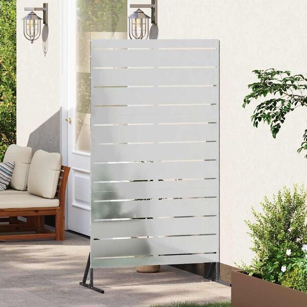 Vidaxl Stalowy parawan ogrodowy 100x180 cm szary - 69% taniej