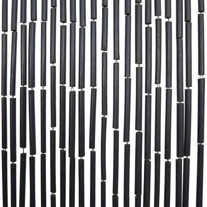 Bambusowa zasłona drzwiowa 90x220 cm ciemnoszara - 75% taniej