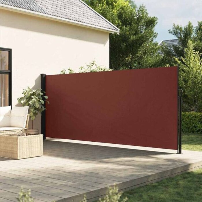 Vidaxl Wysuwana osłona balkonowa 160x500 cm brązowa - 75% taniej