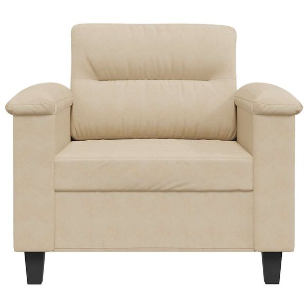 Vidaxl Kremowy fotel wypoczynkowy 60 cm - 70% taniej