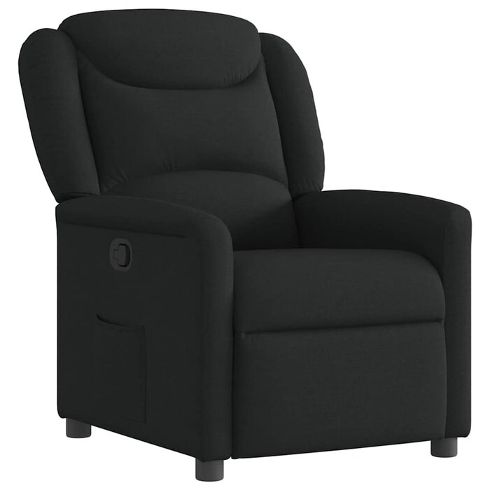 Vidaxl Czarny fotel rozkładany 78x95x100 cm - 75% taniej