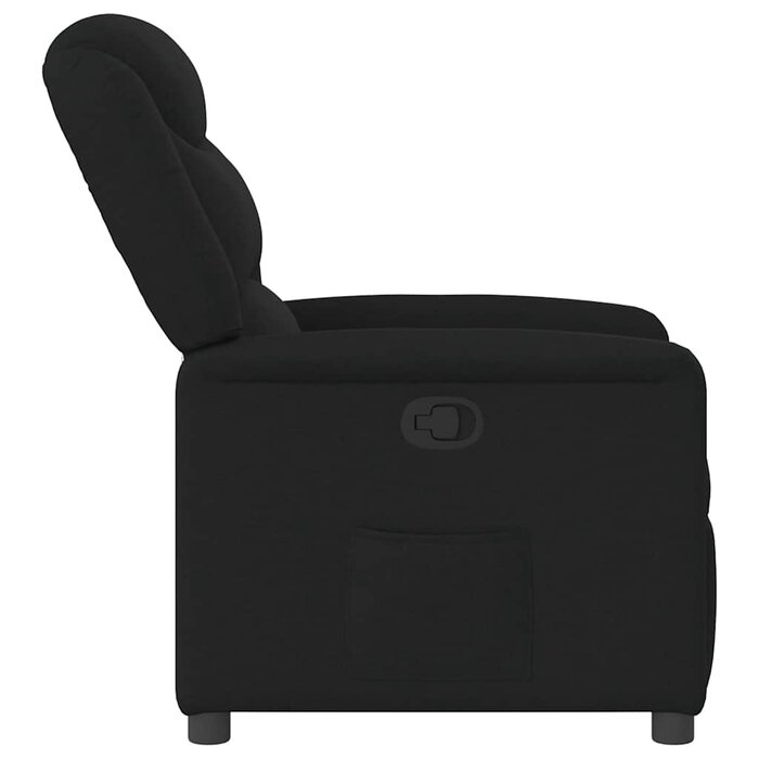 Vidaxl Czarny fotel rozkładany 78x95x100 cm - 75% taniej