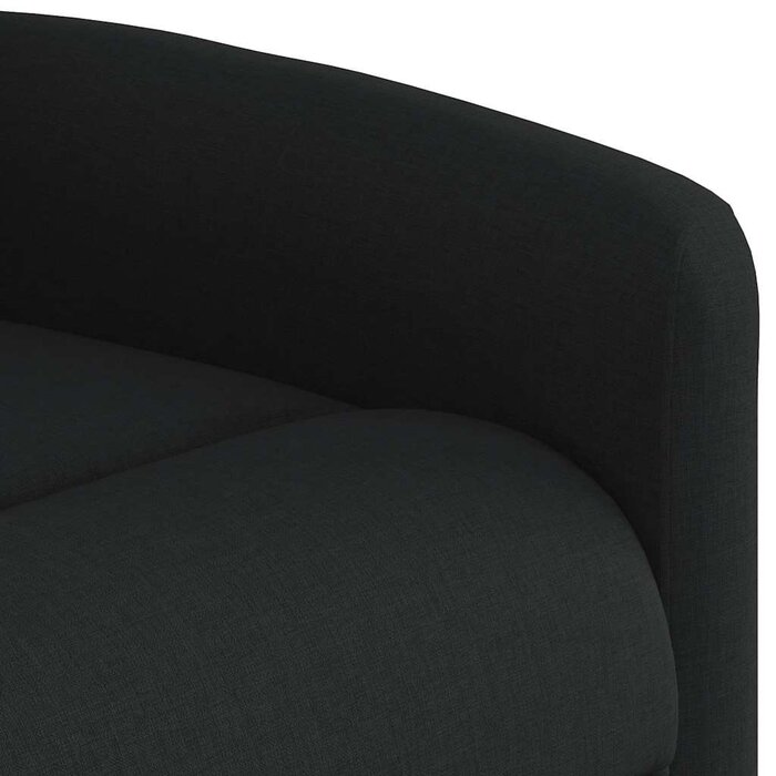 Vidaxl Czarny fotel rozkładany 78x95x100 cm - 75% taniej