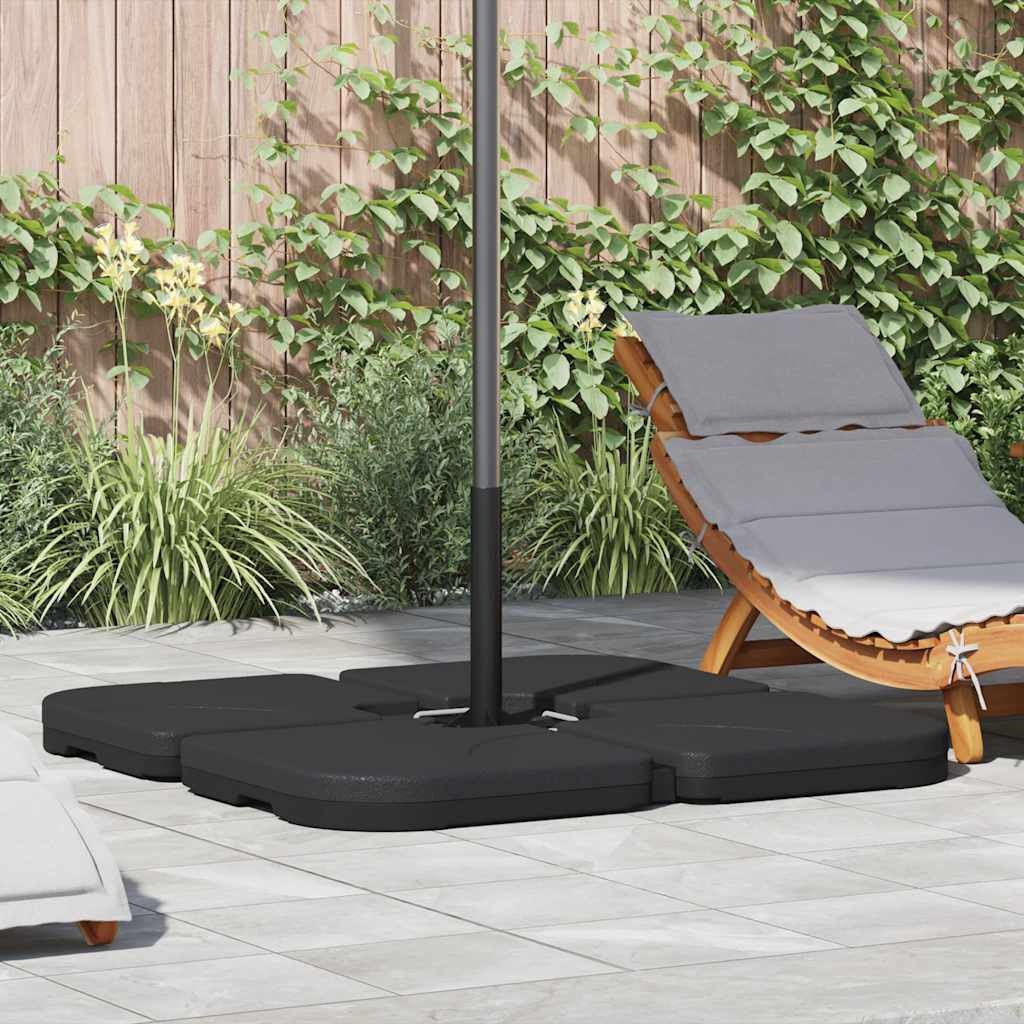 Vidaxl Podstawa pod parasol ogrodowy 60 l - czarna - 68% taniej