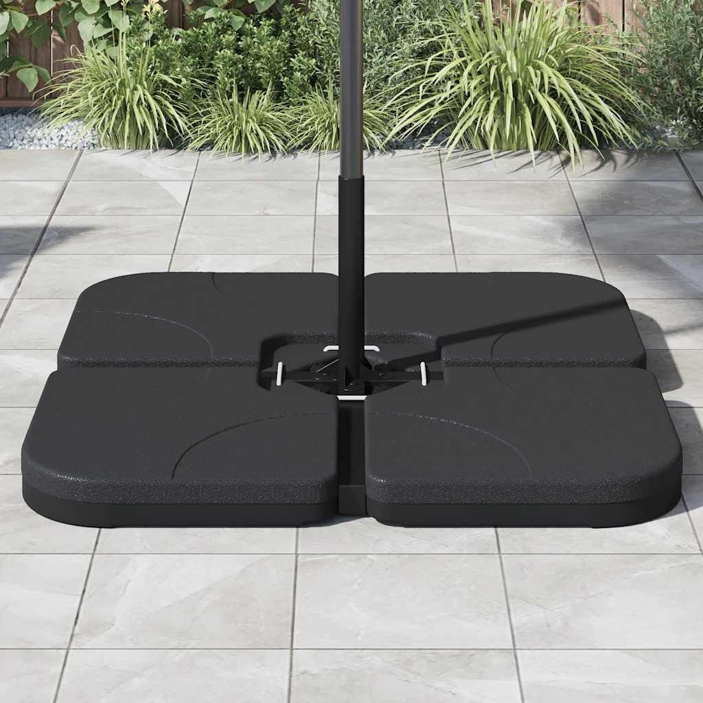 Vidaxl Podstawa pod parasol ogrodowy 60 l - czarna - 68% taniej