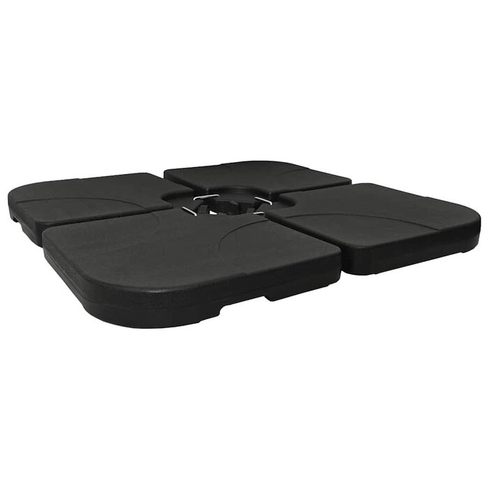 Vidaxl Podstawa pod parasol ogrodowy 60 l - czarna - 68% taniej