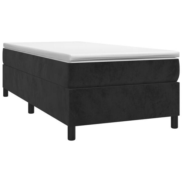 Vidaxl Aksamitna rama łóżka 90x190 cm czarna - 63% taniej
