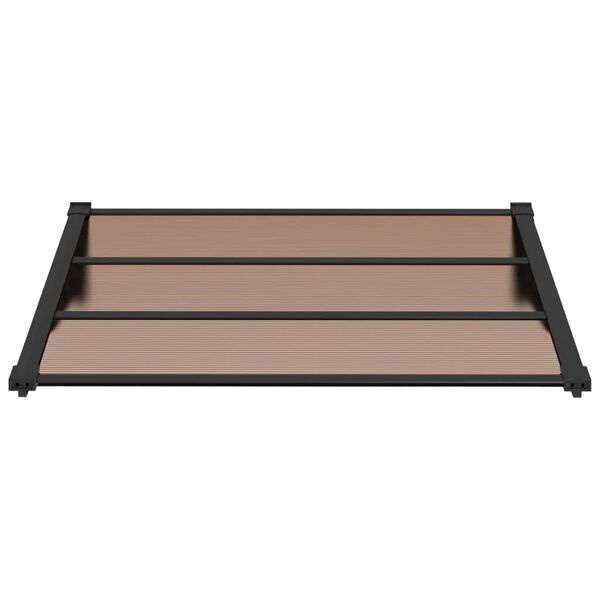 Vidaxl Zadaszenie nad drzwi 122x90 cm czarne - 55% taniej