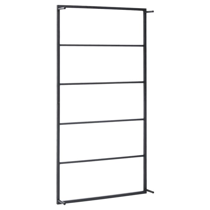 Vidaxl Stojak na ręczniki stalowy czarny 60x10x116 cm - 63% taniej