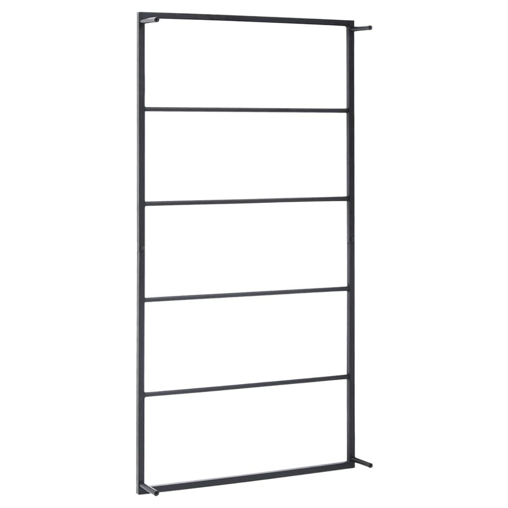 Vidaxl Stojak na ręczniki stalowy czarny 60x10x116 cm - 63% taniej